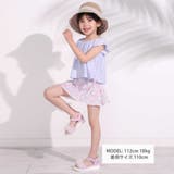袖フリル花柄スカートタンキニ型スイムウェア(90~130cm) | SLAP SLIP | 詳細画像2
