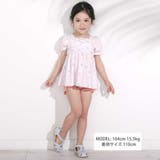 シェル柄フロントレースパフスリーブセパレート型スイムウェア(90~130cm) | SLAP SLIP | 詳細画像2 