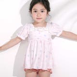 シェル柄フロントレースパフスリーブセパレート型スイムウェア(90~130cm) | SLAP SLIP | 詳細画像5 