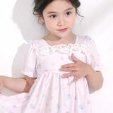 シェル柄フロントレースパフスリーブセパレート型スイムウェア(90~130cm) | SLAP SLIP | 詳細画像6 