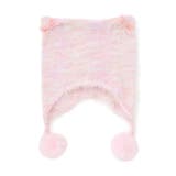 ピンク系 | リボン付きネコ耳ニット帽(48~55cm) | SLAP SLIP