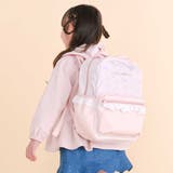 ピンク | ビッグリボン付きフリルポケット総柄リュック(M~L) | SLAP SLIP