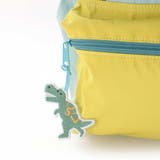 【お揃い】恐竜はたらくくるまワッペンチャーム付き配色ポケットリュック(M~L) | SLAP SLIP | 詳細画像11 