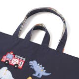 恐竜はたらくくるまパッチ刺しゅうリバーシブルレッスンバッグ | SLAP SLIP | 詳細画像15 