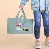 恐竜はたらくくるまパッチ刺しゅうリバーシブルレッスンバッグ | SLAP SLIP | 詳細画像4 