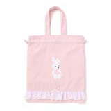 恐竜はたらくくるまウサギフリルリボン総柄お着替えバッグ | SLAP SLIP | 詳細画像4 