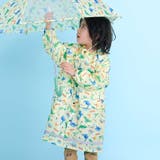 【お揃い】はたらくくるま花柄恐竜プリント総柄手提げ袋付きレインコート(95~13… | SLAP SLIP | 詳細画像1 