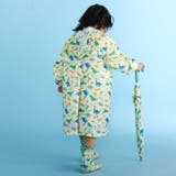 【お揃い】はたらくくるま花柄恐竜プリント総柄手提げ袋付きレインコート(95~13… | SLAP SLIP | 詳細画像2 