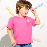 ピンク | ポケット付モンスター刺しゅうネオンカラー半袖Tシャツ(80~130cm) | SLAP SLIP