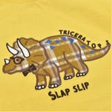チェック柄恐竜パッチ刺しゅう長袖Tシャツ(80~130cm) | SLAP SLIP | 詳細画像10 