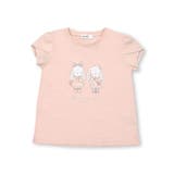 ピンク(ウサギ) | チュールリボンウサギ妖精モチーフ半袖Tシャツ(80~140cm) | SLAP SLIP