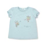 グリーン(妖精) | チュールリボンウサギ妖精モチーフ半袖Tシャツ(80~140cm) | SLAP SLIP