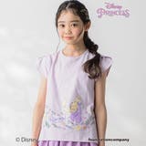 パープル(ラプンツェル) | 【ディズニーキャラクター】プリント半袖Tシャツ(80~140cm) | SLAP SLIP