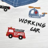デニムポケット付きはたらくくるま刺しゅうラグランスリーブ半袖Tシャツ | SLAP SLIP | 詳細画像10 