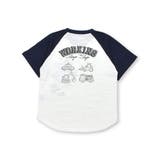 デニムポケット付きはたらくくるま刺しゅうラグランスリーブ半袖Tシャツ | SLAP SLIP | 詳細画像14 