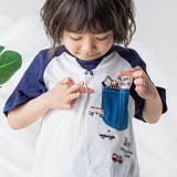 デニムポケット付きはたらくくるま刺しゅうラグランスリーブ半袖Tシャツ | SLAP SLIP | 詳細画像3 