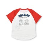 デニムポケット付きはたらくくるま刺しゅうラグランスリーブ半袖Tシャツ | SLAP SLIP | 詳細画像7 