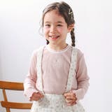 襟ぐりフリルキラッとラメ糸モチーフ刺しゅうトップス(80~130cm) | SLAP SLIP | 詳細画像4 