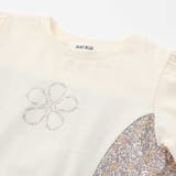 キラキララインストーンモチーフ切り替え7分袖Tシャツ(80~130cm) | SLAP SLIP | 詳細画像10 