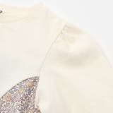 キラキララインストーンモチーフ切り替え7分袖Tシャツ(80~130cm) | SLAP SLIP | 詳細画像12 