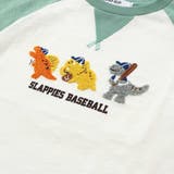 乗り物恐竜ポコポコサガラ刺しゅう7分袖ラグランTシャツ(80~130cm) | SLAP SLIP | 詳細画像12 