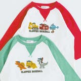乗り物恐竜ポコポコサガラ刺しゅう7分袖ラグランTシャツ(80~130cm) | SLAP SLIP | 詳細画像5 