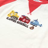 乗り物恐竜ポコポコサガラ刺しゅう7分袖ラグランTシャツ(80~130cm) | SLAP SLIP | 詳細画像8 