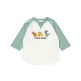 乗り物恐竜ポコポコサガラ刺しゅう7分袖ラグランTシャツ(80~130cm) | SLAP SLIP | 詳細画像9 
