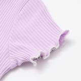 無地ボーダーワンポイント刺しゅう縁メロウTシャツ(80~130cm) | SLAP SLIP | 詳細画像10 