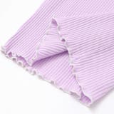 無地ボーダーワンポイント刺しゅう縁メロウTシャツ(80~130cm) | SLAP SLIP | 詳細画像11 