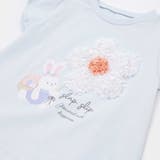 くしゅくしゅシフォンお花ウサギモチーフTシャツ(80~130cm) | SLAP SLIP | 詳細画像11