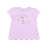 【お揃い】アニマルキラキラパッチ裾スカラップTシャツ(80~130cm) | SLAP SLIP | 詳細画像6 