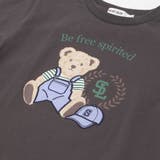 【お揃い】クマモチーフ無地ボーダーTシャツ(80~130cm) | SLAP SLIP | 詳細画像22