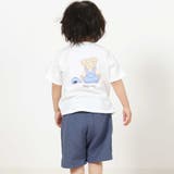 【お揃い】クマモチーフ無地ボーダーTシャツ(80~130cm) | SLAP SLIP | 詳細画像4