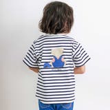 【お揃い】クマモチーフ無地ボーダーTシャツ(80~130cm) | SLAP SLIP | 詳細画像6