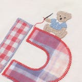 【お揃い】ダブルガーゼ切り替えロゴパッチ刺しゅう半袖Tシャツ(80~130cm) | SLAP SLIP | 詳細画像11 