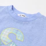 【お揃い】ダブルガーゼ切り替えロゴパッチ刺しゅう半袖Tシャツ(80~130cm) | SLAP SLIP | 詳細画像14 