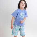 【お揃い】ダブルガーゼ切り替えロゴパッチ刺しゅう半袖Tシャツ(80~130cm) | SLAP SLIP | 詳細画像6 