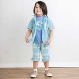 【お揃い】ダブルガーゼ切り替えロゴパッチ刺しゅう半袖Tシャツ(80~130cm) | SLAP SLIP | 詳細画像7 