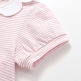 スカラップ襟後ろゴム無地ボーダーTシャツ(80~130cm) | SLAP SLIP | 詳細画像14