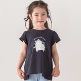 ブラック系(ピアノ) | ピアノアイスサイド切り替えAラインTシャツ(80~130cm) | SLAP SLIP
