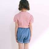 リボン襟マリン風ボーダーTシャツ(80~130cm) | SLAP SLIP | 詳細画像5 