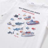 海の生き物恐竜のりもの仕掛けめくる知育フリップTシャツ(80~130cm) | SLAP SLIP | 詳細画像6 
