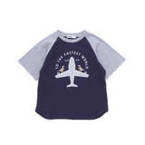 飛行機クルマ恐竜刺しゅうプリントラグランTシャツ(80~130cm) | SLAP SLIP | 詳細画像16 