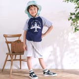 飛行機クルマ恐竜刺しゅうプリントラグランTシャツ(80~130cm) | SLAP SLIP | 詳細画像3 