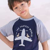 飛行機クルマ恐竜刺しゅうプリントラグランTシャツ(80~130cm) | SLAP SLIP | 詳細画像6 