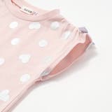【接触冷感】裾フリルハートドット箔プリント柄Tシャツ(80~130cm) | SLAP SLIP | 詳細画像10 