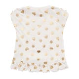 【接触冷感】裾フリルハートドット箔プリント柄Tシャツ(80~130cm) | SLAP SLIP | 詳細画像5 