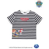 ブラック系(ボーダー) | 【パウ パトロール×SLAPSLIP】無地ボーダーぐるっとキャラクタープリントT… | SLAP SLIP