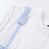 肩リボンチュールキャミソールドッキングTシャツ(80~130cm) | SLAP SLIP | 詳細画像9 